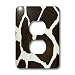 Florene Contemporary - Faux Giraffe Fur - Light Switch Covers - 2 plug outlet cover