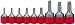 Vermont American 15799 9-Piece Square Drive Bit Set For Torx Screws