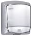 Saniflow M99AC Optima Automatic Hand Dryer, Stainless Steel AISI 304 Cover, 1/16 Thick, Bright Finish, Motor, induction, 3,300 rpm, maintenance-free and high durability, incorporates a safety thermostat, 1.500 W Heating element, 166 CFM Effective airflow, 194 CFM Free airflow