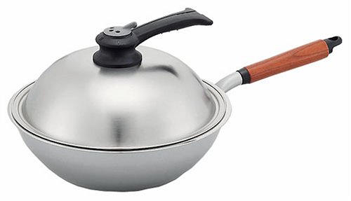 ウー・ウェンパン IH200V対応 シャイニーシルバー 28cm