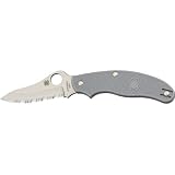 Spyderco UK Penknife Gray FRN Drop Point SpyderEdge Knife