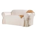 Sure Fit Cotton Duck Loveseat Slipcover - Natural