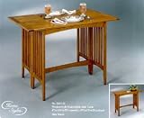 Mission Style Convertible Buffet Table - Oak