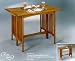 Mission Style Convertible Buffet Table - Oak