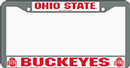 Ohio State Chrome License Plate Frame