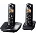 Panasonic KX-TG6482ET Rugged Drip and Dust Proofing DECT Twin Phone Set - Black