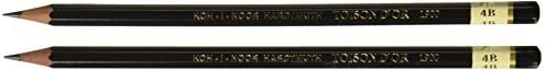 Pk/2 KOH-I-NOOR Toison D'or Professional Graphite Pencils, 4b (FA1900.4BBC) by Koh-I-Noor