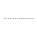 14K White Gold 0.13 ct. Diamond Fancy Bracelet -7''