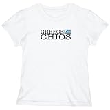 T-Shirt Woman White Elegant Flag 