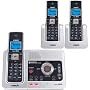 V-Tech LS6125-3 DECT 6.0 Digital Three Handset Answering System with Caller ID (Silver/Gray)
