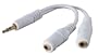Belkin F8V234-WHT Speaker and Headphone Splitter