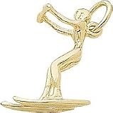 Water Skier Charm by Rembrandt Charms