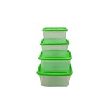 Plastic Storage Containers With Lids, 4 Pack Plastic Storage Containers With Lids, 4 Pack