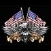 World Class Bikes American Flag Motorcycle T-shirt