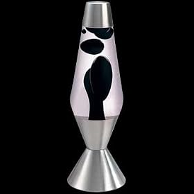 Lava Lamp Original Brand 52 oz - Black Wax with Clear Liquid by Lava Brand