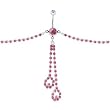 Austrian Crystal Passion Pink PARISIENNE CHANDELIER Belly Chain