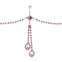 Swarovski Passion Pink Parisienne Chandelier Belly Chain