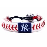 MLB Baseball Classic Leather Baseball Wristband - New York Yankees