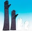Beautiful Very Nice Spandex Wrist Length Evening Gloves in BLACK, RED or WHITE