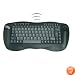 Wireless Rf Mini Multimedia USB Kyb with optical Trackball 2.4GHZ Blk