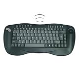 Best Price 2.4 GHZ RF WIRELESS MINI KEYBOARD W/OPTICAL TRACKBALL