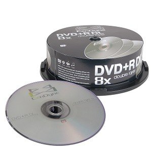 CenDyne 8x 8.5GB 240-Minute DVD+R Double Layer Media 25-Piece Spindle by 