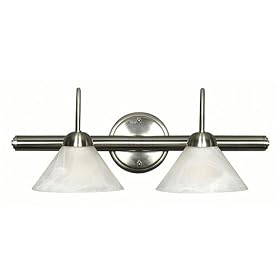 Kenroy Home 11626BS Madison 2-Light Vanity, Brushed Steel by Kenroy Home