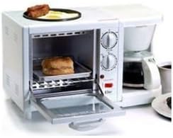 Elite Cuisine EBK-200 3-in-1 Multifunction Breakfast Center, White