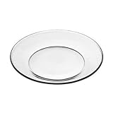 Libbey Crisa Moderno Tempered-Glass Salad Dessert Plate - 7-1 2 Dia. by 