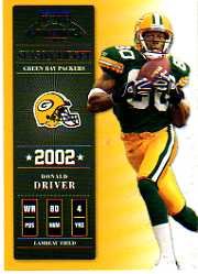 Click here for 2002 Playoff Contenders 72 Donald Driver Packers(F... prices