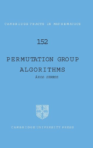 permutation group algorithms cambridge tracts in mathematics