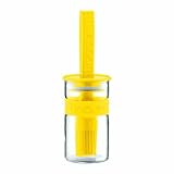Bodum Bistro Sauce pot with Silicone Basting Brush, Yellow by 