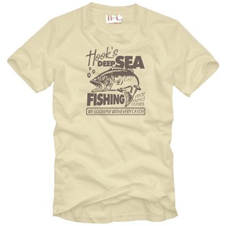 HOOK`S DEEP SEA FISHING Angler T-Shirt ( Angler Shirt, Angeln Shirt )