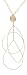 Jewelry : 14k Yellow Gold Multi-Shape Drop Pendant, 18"
