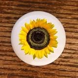 FLOWERS SUNFLOWER #01 FLOWER DRAWER PULLS KNOBS