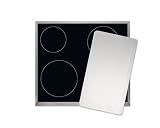 Michelangelo 826311 Edelstahl-Abdeckplatten 2-teilig f&uuml;r Glaskeramik-Kochfelder