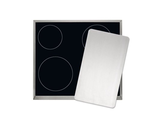 Michelangelo 826311 Edelstahl-Abdeckplatten 2-teilig f&uuml;r Glaskeramik-Kochfelder
