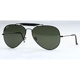 Ray Ban Sunglasses RB3029 Outdoorsman II L2114 Black/Crystal Green, 62mm
