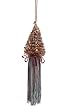 Pack of 6 Brown and Blue Christmas Tree Tassel Ornaments 9"