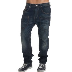 Armani Exchange dropped rise patch jean