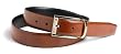 Geoffrey Beene Men's 1 1/4" Grained Leather Reversible Belt, Black/Brown