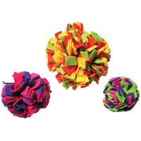Kyjen Fleecy Clean Ball Dog Toy - Small
