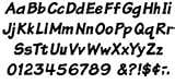 READY LETTERS 4 INCH ITALIC BLACK