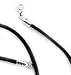New Black Silk Cord Chain Necklace Sterling Silver(Lengths 15