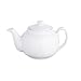Kitchen Craft Coloured Pottery Teapot 4 Cup 0.75l - White