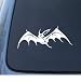 TRIBAL BAT FLYING - Car, Truck, Notebook, Vinyl Decal Sticker #1231 | Vinyl Color: White