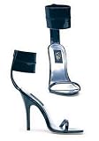 5 inch Heel Sandal Women's Size Shoe With Attached Ankle Cuff