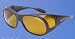 Eagle Eyes Sunglasses Sta-Active Fit-Ons (Matte Black)