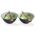 2 piece Japanese Crackle Bowl set w/ Chopsticks