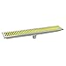 Eagle Group FT-12120-FG 12 inch x 120 inch Floor Trough compatible Yellow Fiberglass Grating